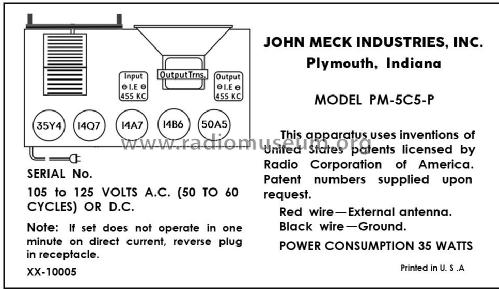 PM-5C5-P Trail Blazer; Meck, John, (ID = 2968784) Radio