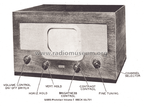 XA-701; Meck, John, (ID = 1280656) Televisore