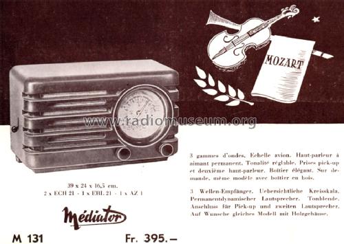 131A ; Mediator; La Chaux- (ID = 814313) Radio
