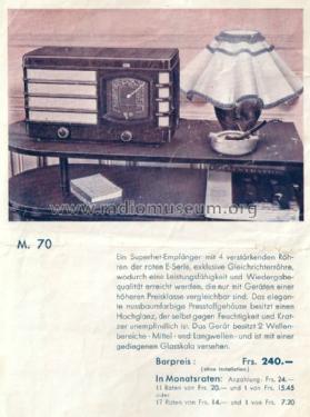 70A ; Mediator; La Chaux- (ID = 1120753) Radio