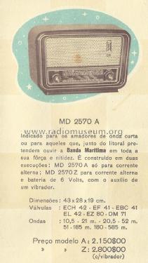 MD2570A; Mediator; La Chaux- (ID = 2069639) Radio