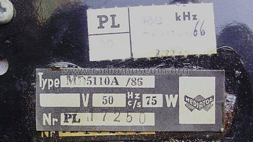 MD-5110A/86; Mediator; La Chaux- (ID = 742472) Radio