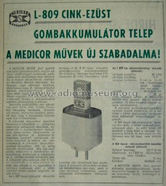 Battery Charger 824; Medicor Müvek; (ID = 649864) Power-S