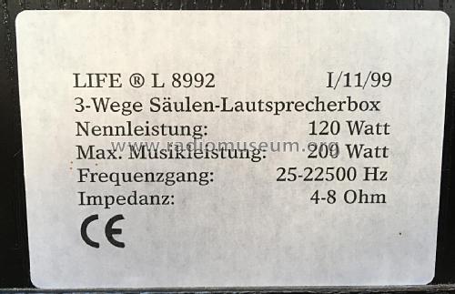 Life 3-Wege Säulen-Lautsprecherbox L8992; Medion; Essen (ID = 2589654) Speaker-P
