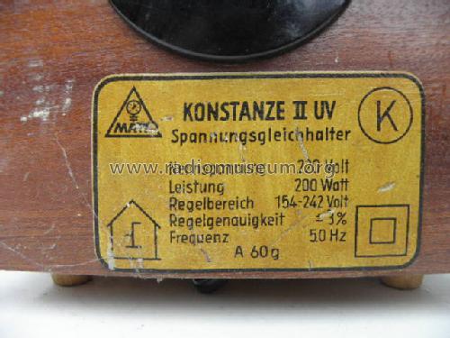 Spannungsgleichhalter Konstanze II UV; Messgeräte- u. (ID = 858559) Power-S