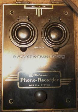 Phono-Recorder 9-1065; Meissner Mfg. Div., (ID = 1071711) Radio
