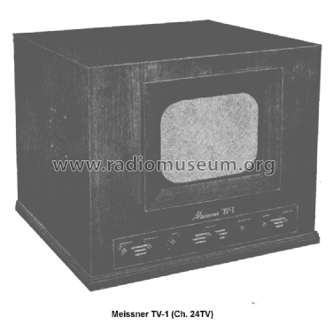 TV-1 Ch= 24TV; Meissner Mfg. Div., (ID = 1494859) Television