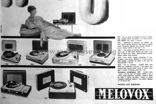 Électrophone 2479; Mélovox Itax, (ID = 2092077) Enrég.-R