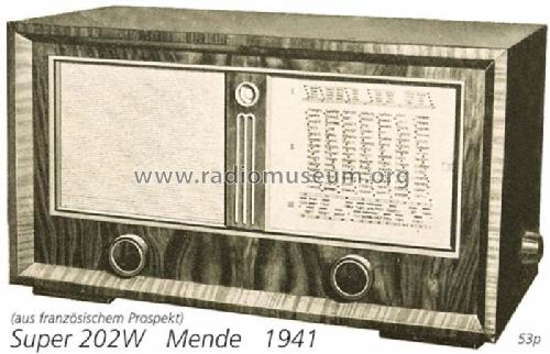 MS202-W ; Mende - Radio H. (ID = 708207) Radio