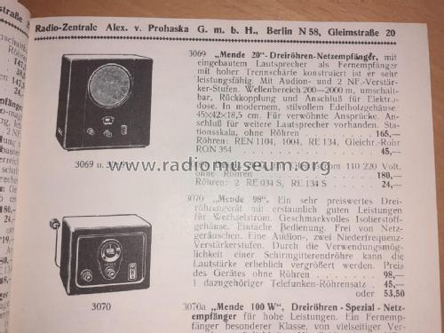 20W; Mende - Radio H. (ID = 2852606) Radio