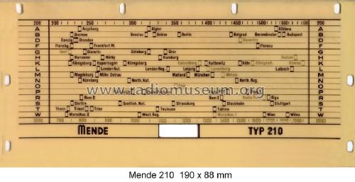 M210-W ; Mende - Radio H. (ID = 955081) Radio