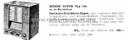 248W; Mende - Radio H. (ID = 2672921) Radio
