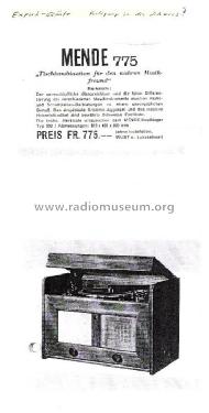775 ; Mende - Radio H. (ID = 539177) Radio
