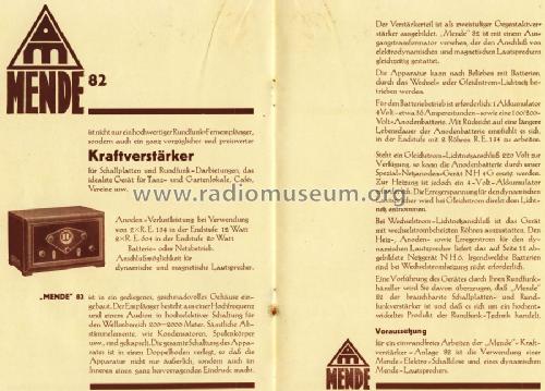 82W; Mende - Radio H. (ID = 1260977) Radio
