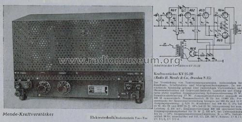 KV25-2R KM556; Mende - Radio H. (ID = 2510959) Ampl/Mixer