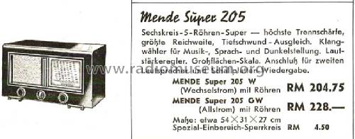 MS205-GW ; Mende - Radio H. (ID = 1389621) Radio