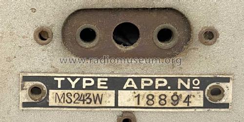 MS 243W; Mende - Radio H. (ID = 2711338) Radio