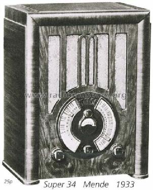 Super S-1934W; Mende - Radio H. (ID = 489) Radio