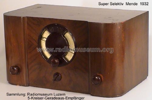 Superselektiv SS; Mende - Radio H. (ID = 18879) Radio