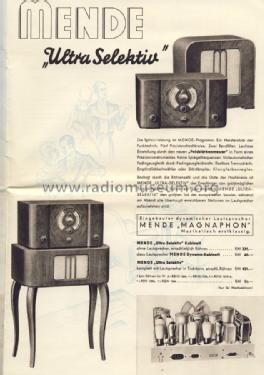 Ultra-Selektiv WL; Mende - Radio H. (ID = 1306851) Radio