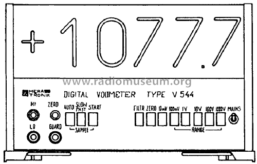 Digital Voltmeter V544; Meratronik SA; (ID = 1508152) Equipment