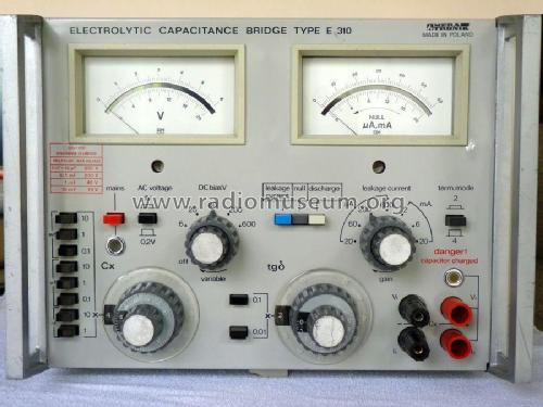 Electrolytic Capacitance Bridge E310; Meratronik SA; (ID = 2014274) Equipment