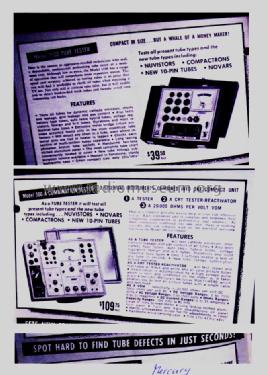 Combination Tube-Tester 300; Mercury Electronics (ID = 1428021) Equipment