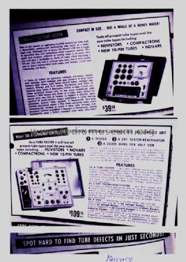 Combination Tube-Tester 300; Mercury Electronics (ID = 1428021) Equipment