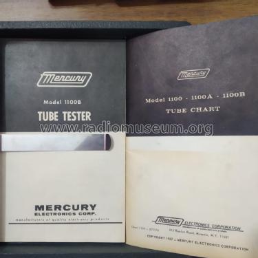 Tube Tester 1100B; Mercury Electronics (ID = 2512380) Equipment