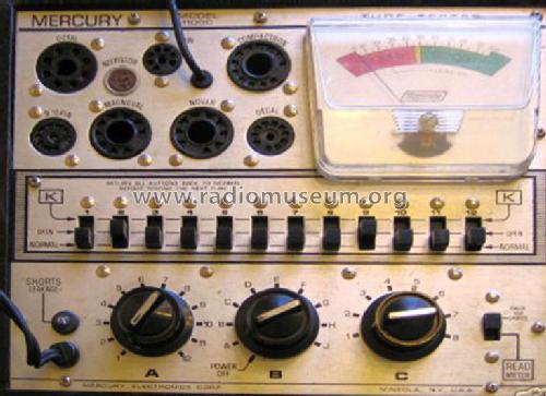 Tube Tester 1100C - 1100CK; Mercury Electronics (ID = 470914) Equipment