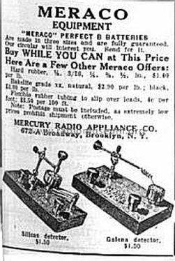 Silicon Crystal Detector ; Mercury Radio (ID = 1069392) Radio part