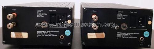 Mono Power Amplifier 205; Meridian Audio Ltd.; (ID = 2448162) Ampl/Mixer