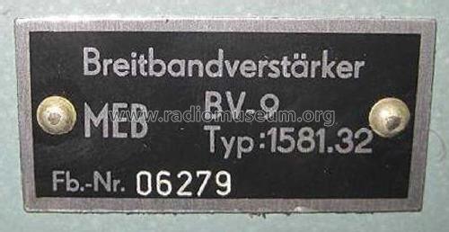 Breitbandverstärker BV-9 ; Messelektronik (ID = 1718124) Equipment