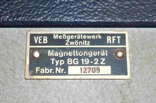 Magnettongerät BG19-2Z; Messgerätewerk (ID = 664932) R-Player