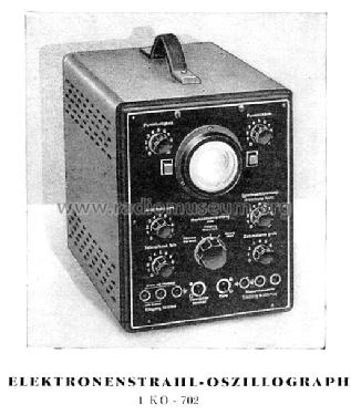 Elektronenstrahl-Oszillograph 1KO-702; Messgerätewerk (ID = 106626) Equipment