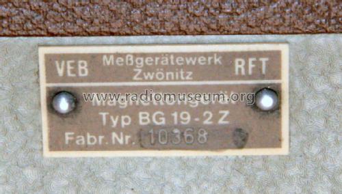 Magnettongerät BG19-2Z; Messgerätewerk (ID = 2583096) Enrég.-R