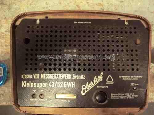 Oberhof 43/52GWH; Messgerätewerk (ID = 2888124) Radio