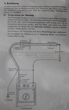 Hochspannungsmeßspitze 20 kV zum Vielfachmesser ; Messtechnik (ID = 1721206) Equipment