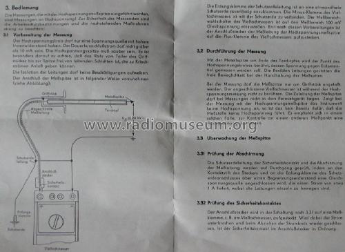 Hochspannungsmeßspitze 20 kV zum Vielfachmesser ; Messtechnik (ID = 1721207) Ausrüstung