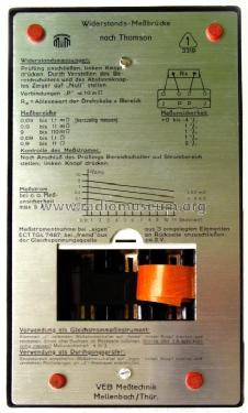 Widerstandsmessbrücke nach Thomson ; Messtechnik (ID = 1731588) Equipment