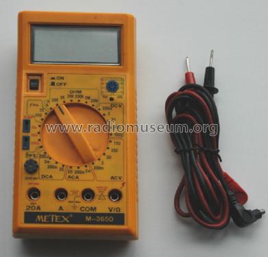 Digital Multimeter M-3650; Metex Corporation, (ID = 1396381) Equipment