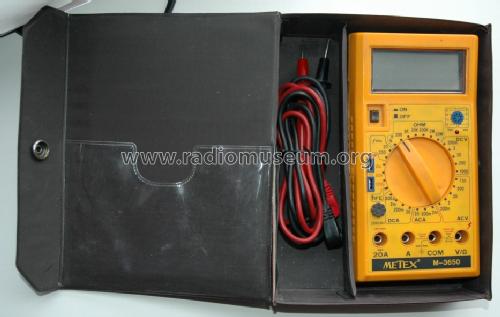 Digital Multimeter M-3650; Metex Corporation, (ID = 1396382) Equipment