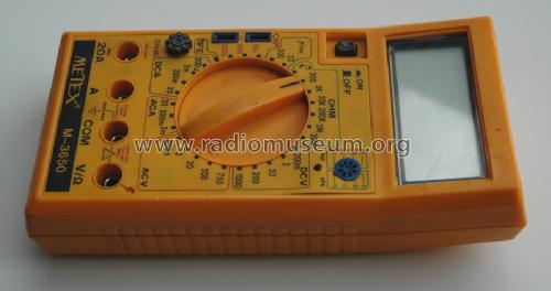 Digital Multimeter M-3650; Metex Corporation, (ID = 1396383) Equipment