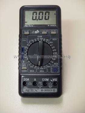 Digital Multimeter M-3650 CR; Metex Corporation, (ID = 1628509) Equipment