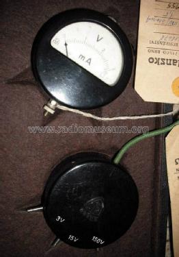 Taschenvolt- und Amperemeter / Radio-Voltmeter DK; Metra Blansko; (ID = 1428007) Equipment