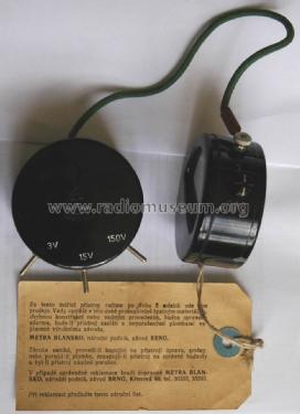 Taschenvolt- und Amperemeter / Radio-Voltmeter DK; Metra Blansko; (ID = 1428033) Equipment