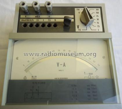 Volt- Amperemeter ML20; Metra Blansko; (ID = 1325731) Equipment