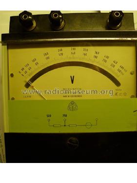 Voltmeter 250/500; Metra Blansko; (ID = 774367) Equipment