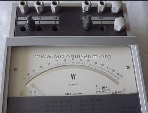 Wattmeter EL 20; Metra Blansko; (ID = 1434085) Equipment