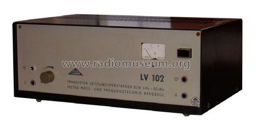Leistungsverstärker LV102; Metra Mess- und (ID = 1596150) Verst/Mix